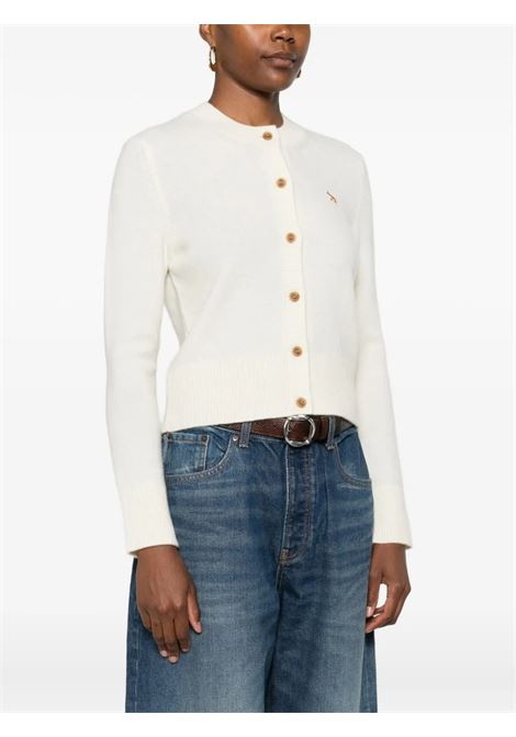 cardigan baby fox fitted cardigan donna ecru MAISON KITSUNÉ | PW00506KT10060383